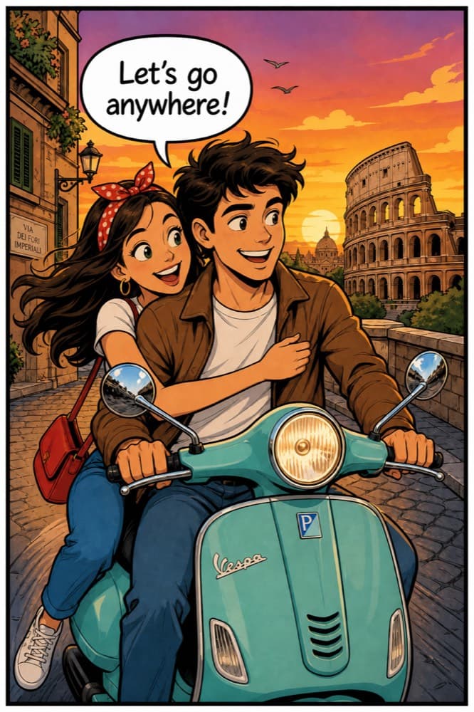 Rome on a Vespa